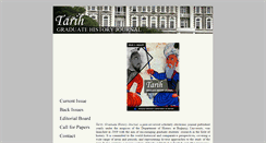 Desktop Screenshot of graduatehistoryjournal.boun.edu.tr