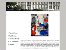 Tablet Screenshot of graduatehistoryjournal.boun.edu.tr